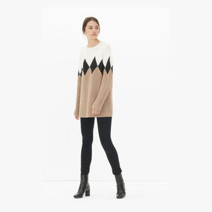 Sandro 'Vladim' Wool-Blend Diamond Pattern Sweater